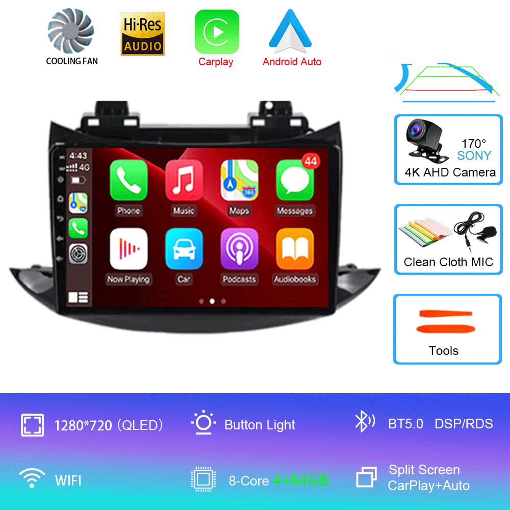For Chevrolet Tracker Trax 2016 - 2019 Android 14 Auto Car Radio Multimedia Video Player Bluetooth GPS Navigation DSP Carplay BT