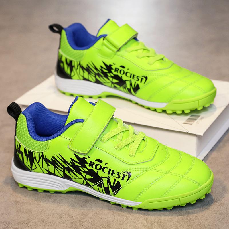 31-40 Pantofi Fotbal Copii Tineret Pantofi Fotbal Scurt Spike Velcro Antrenament Băieți Copii Ghete Fotbal