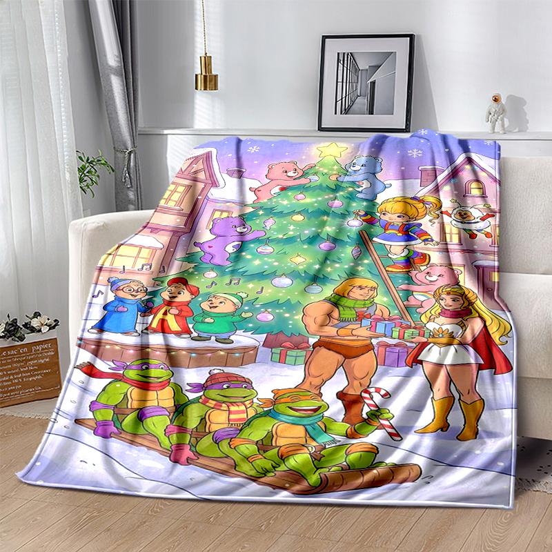1Pc Christmas Adventure Blanket Soft And Comfortable Casual Warm Camping Travel Christmas Halloween Gift M921161