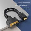 Biaz HDMI Male To DVI 24+5 Female Adapter Cable, Two-Way Conversion, Black