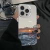 Super Cool On The Sea Sunrise Phone Case For iPhone 16 15 14 13 12 11 Pro Max 7 8 Plus XR XS MAX MINI Y2K Anti Fall Back Cover