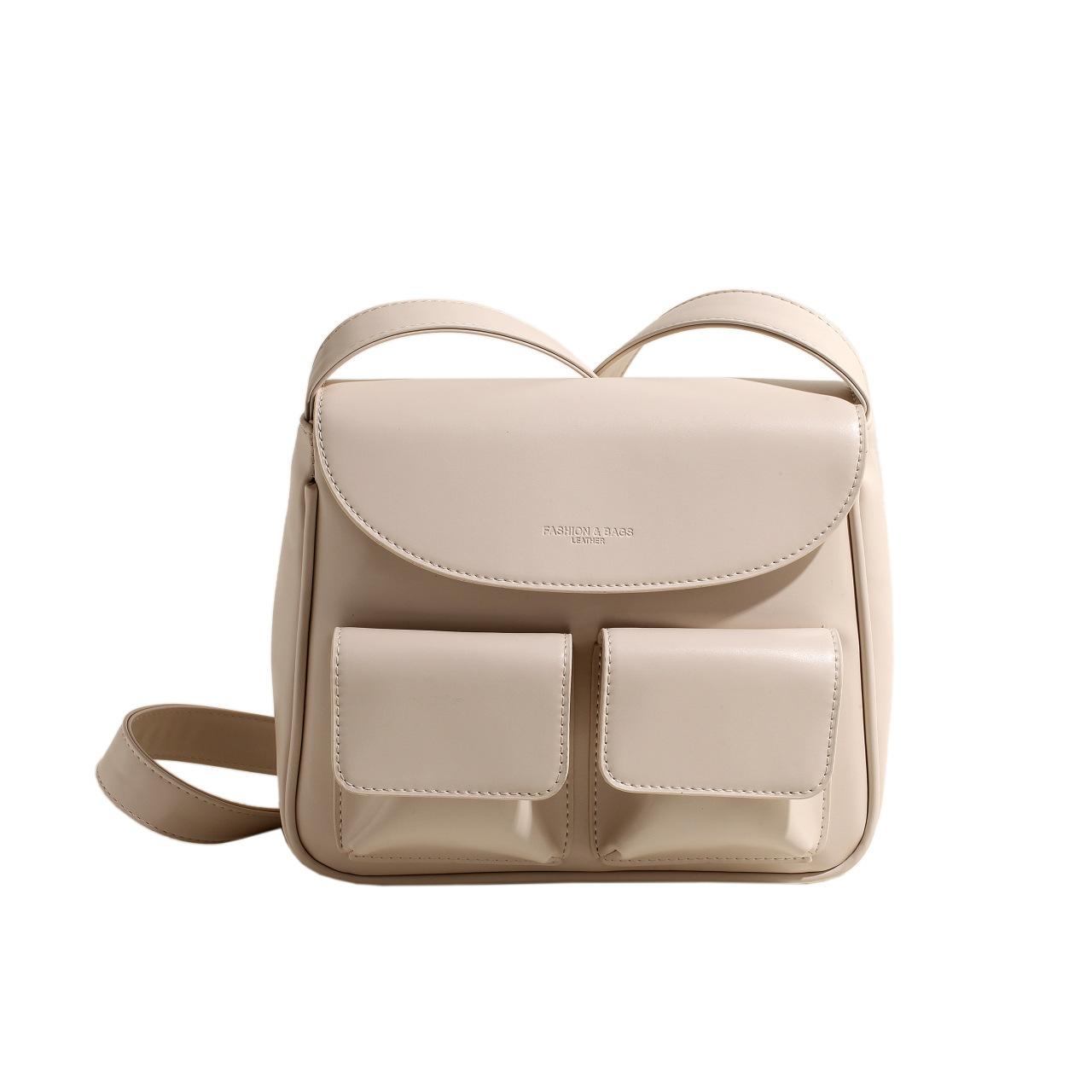 

Модная ретро-сумка почтальона женская 2024 весна новая сумка Baigou багажная сумка с несколькими карманами сумка через плечо белый