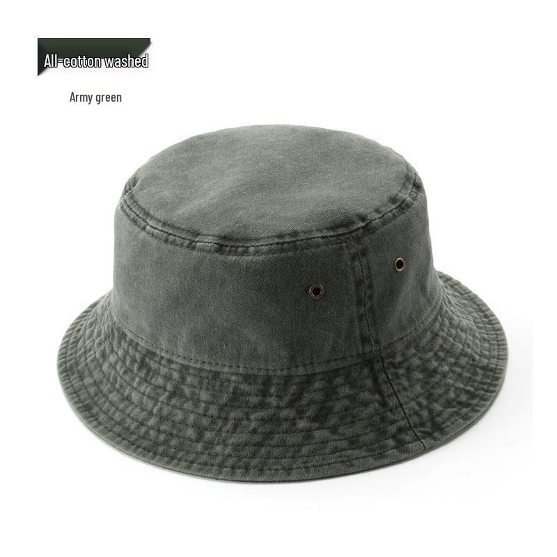 Vintage Hip-Hop Bavlněný Kbelíkový Klobouk