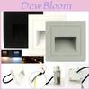 Outdoor Led Wall Foot Light Square 3w Black Aluminum Step Light For Patio And Stairs