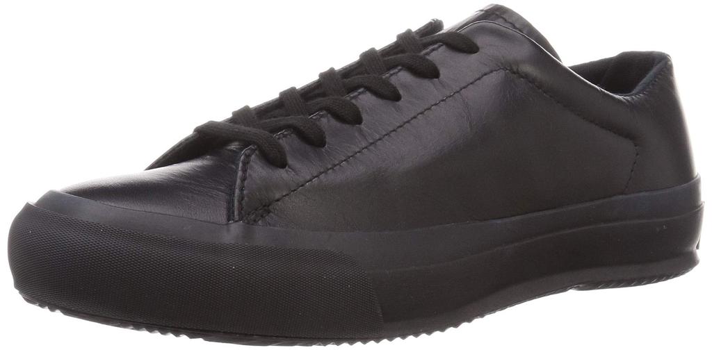 Moonstar Lifestyle FINE COURT Made in Japan with Vulcanized Himeji Size 2E VULCANIZED/PLAIN Sneakers, Leather, Black, 24.0 cm,