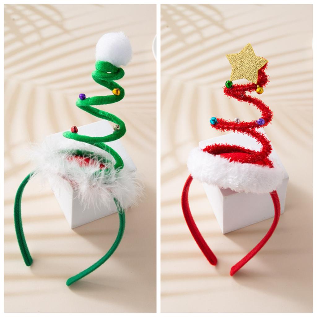 2Packs Christmas Headbands 3D Head Hat Headbands for Kids Women Men Christmas Parties Costume Accessories Xmas Holiday Party
