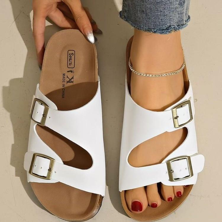 

Fashion Women s Fashion Slippers Waterproof Non-Slip Thick Sole Wear-Resistant Soft Sole Comfortable Slip-On Casual Sandals 42 белый