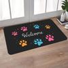 Entrance Entrance Non Slip Wear Resistant Easy To Clean Floor Mat Cute Cartoon Pet Paw Prints Welcome Mat Home Decor