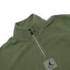 Jordan MJ Essentials Solid Color Stand Collar Half-Zip Fleece Casual Sweatshirt Kids Tops Green FZ1806-365
