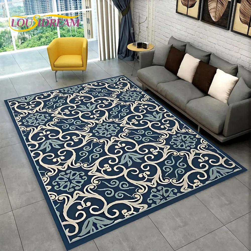 Турецький перський богемний килимок великий, килимок для вітальні, спальні, дивана, килимок для придверних дверей, дитячий нековзний килимок