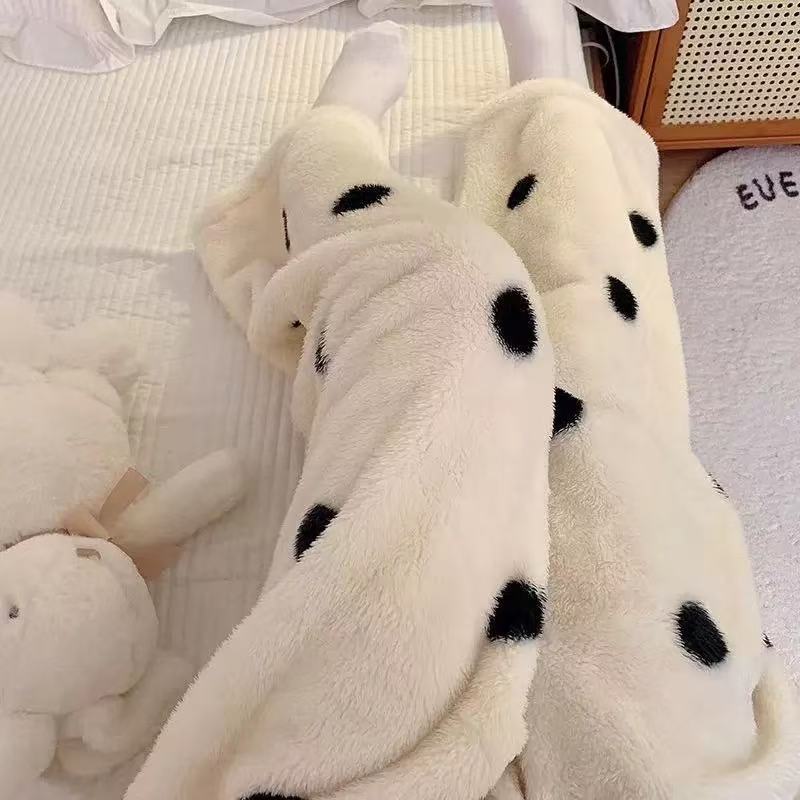 Women Coral Fleece Bathrobe Hooded Flannel Robe Set Thick Warm Loungewear Fall Winter