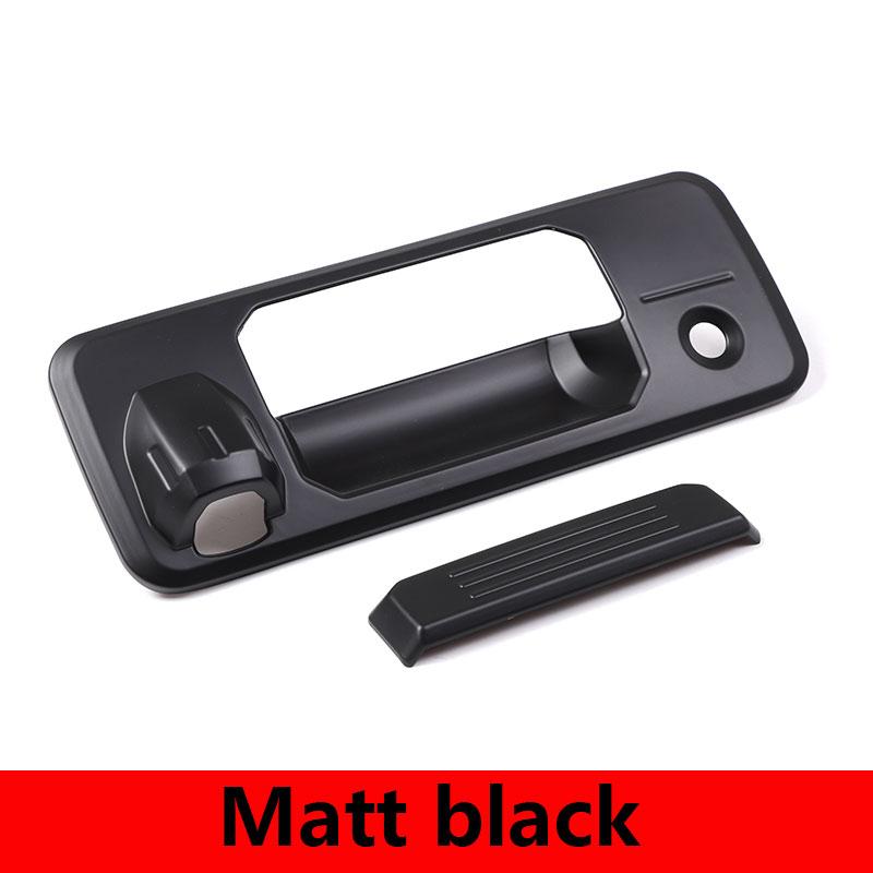 

Для Toyota Tundra 2014-21 ABS Автомобільна ручка задньої двері двері багажника Кнопка перемикача Ручка дверної ручки багажника Наклейка на накладку Авто Matt black