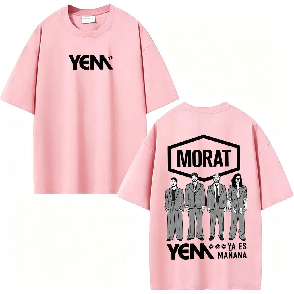 Band Morat Yem Ya Es Manana World Tour 2027 Graphic T Shirt Clothing Hip Hop Pop Music T-shirts Casual 100% Cotton T-shirt