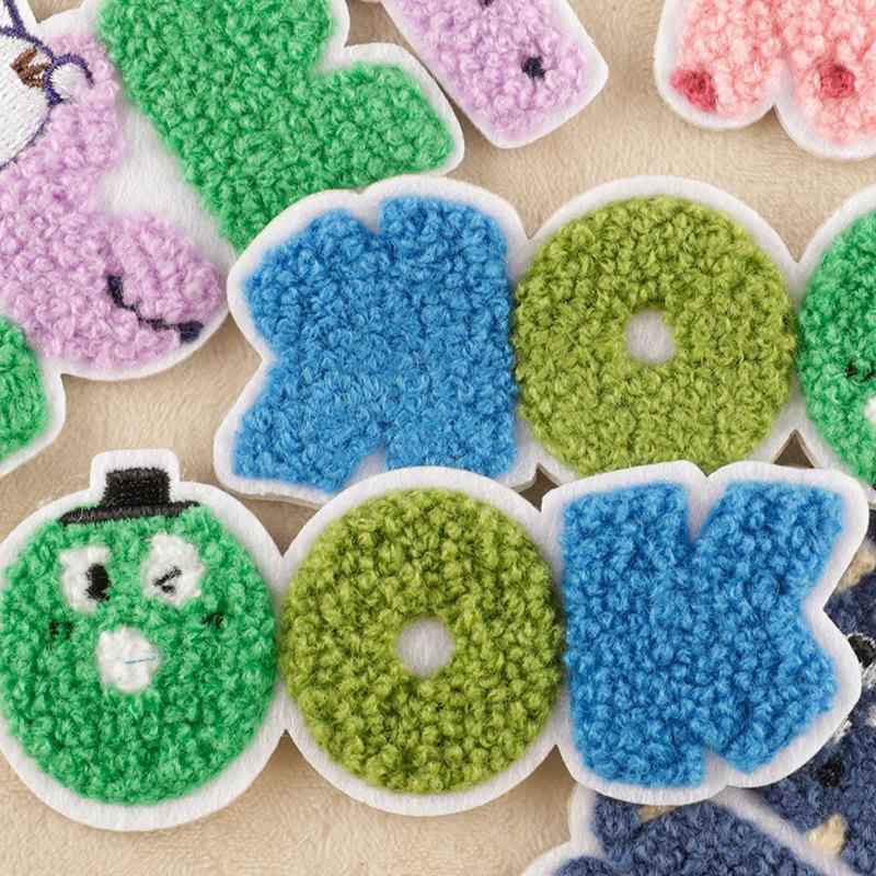 Embroidery label clothing accessories towel embroidery stickerpatch cloth sticker
