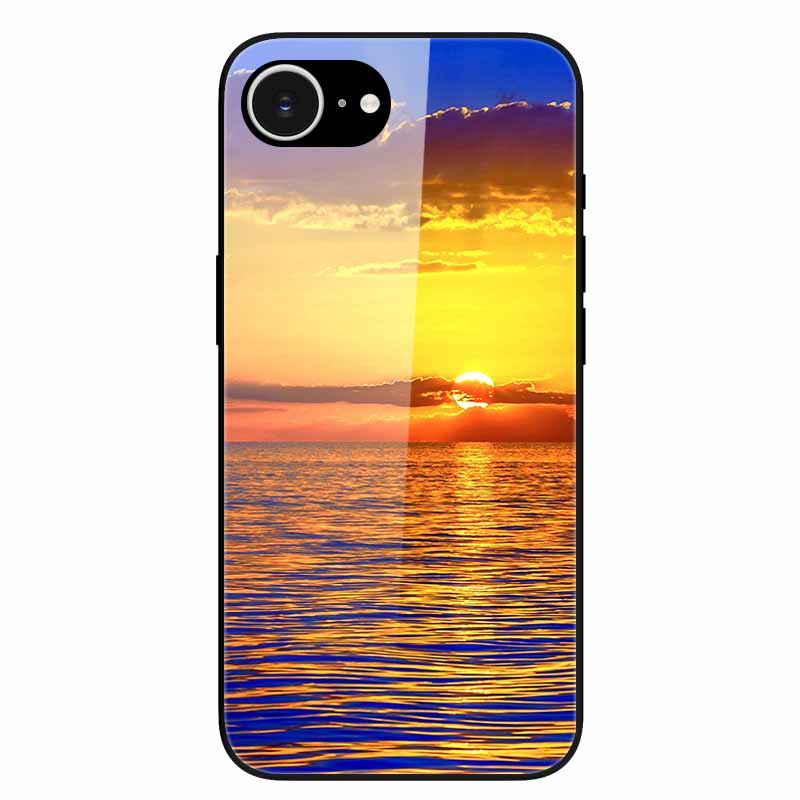 For iPhone 16E 2025 Case Black Bumper Tempered Glass Hard Phone Cases for iPhone16e 16e Back Cover for iPhoneSE SE 2025 Cool New