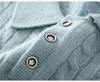 Women's Retro Slim-Fit Cable Knit Polo Top - Spring/Summer 2026 Collection