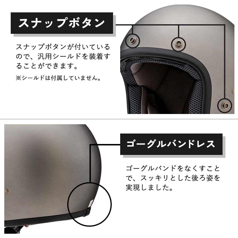 Value for Money and Yamashiro Helmet Flat Gunmetallic Motorcycle Jet Size L Fits All Removable Inner Asian [YH Series Trust] YH-001 Helmet,