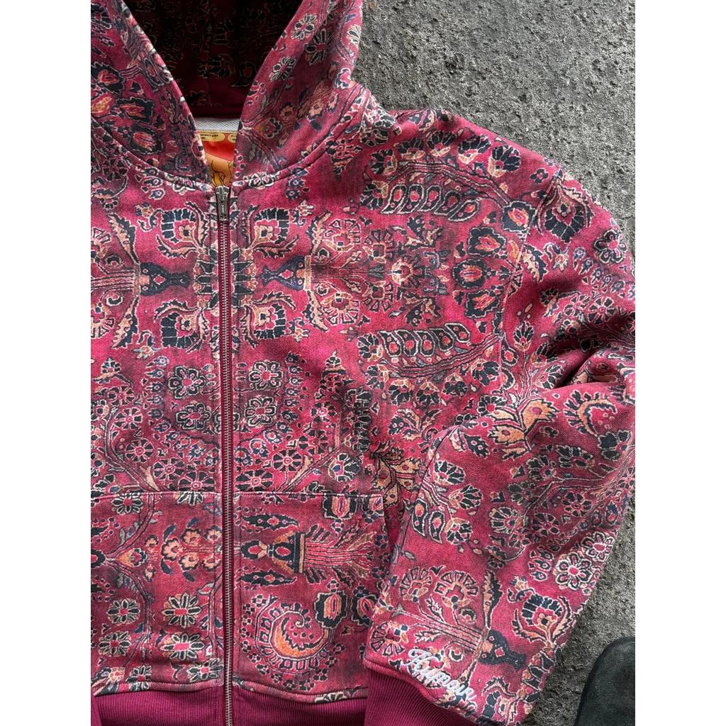 Street Retro Sports Outdoor Water Washed Loose Zipper Hoodie Street Wear Y2k Punk American Couple Jogging Hoodie