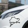 Nurburgring Sticker Funny Car Track Window Decal Racing Nurburgring Track Sticker Decoration