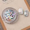 Holographic Square Nail Art Sequins Shimmering Silvery Laser Nail Glitter Decoration Metallic Nail Paillette Sequins