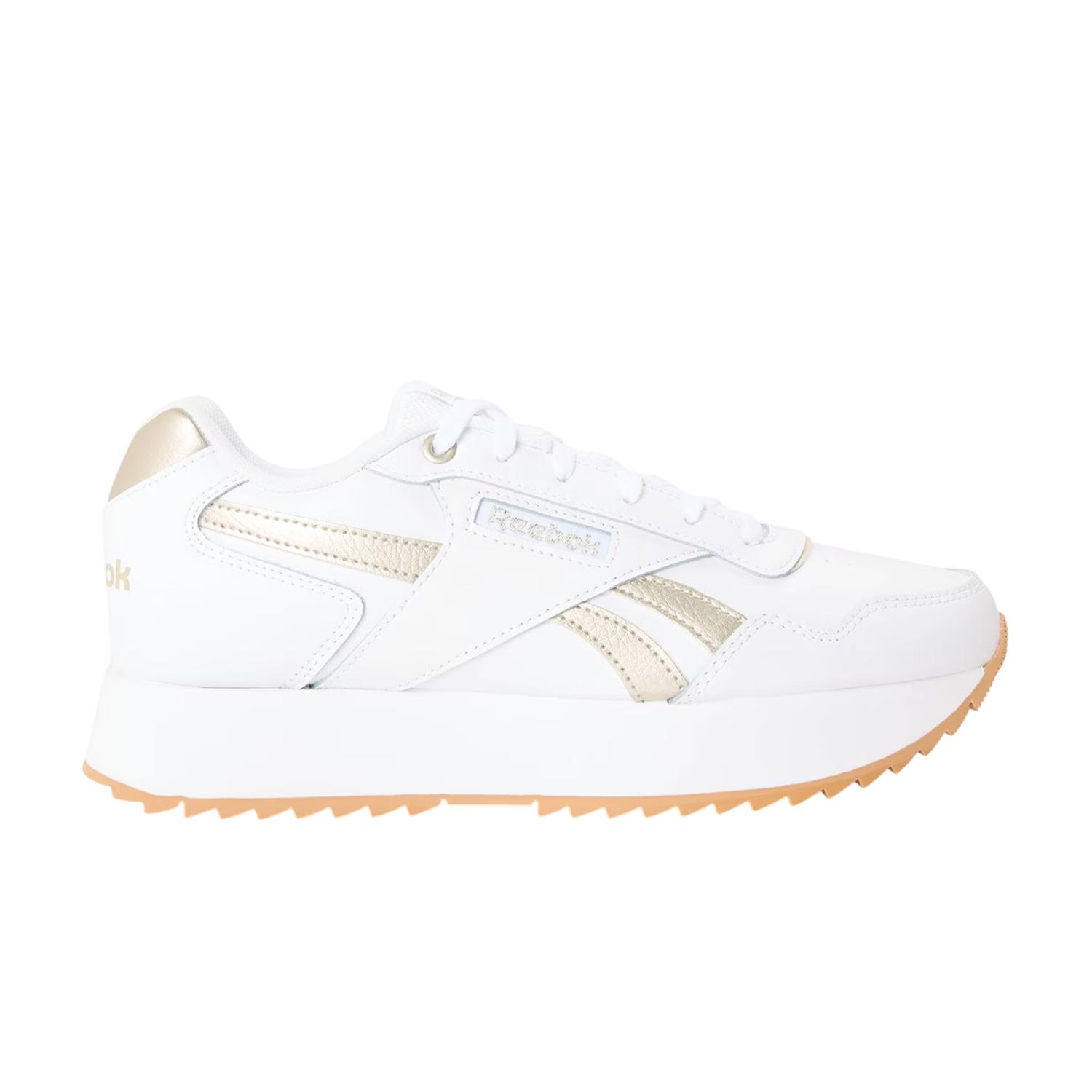 Reebok Damen Glide Ripple Mesh Flache Sneaker 7.5 UK white