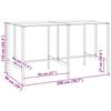 9 Piece Garden Bar Set Black Powder Coated Steel