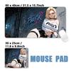 Gaming Mouse PadAntislip Stitched Edges Stylish Urban Anime Girls  Graffiti Street Print Gaming Keyboard Mat for Gamers