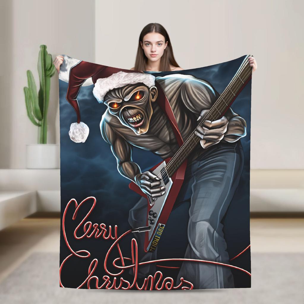 Band I-Iron M-Maidens Tour 2025  Blanket  Travel Flannel Throw Blanket For Living Room Warm Soft Quality Bedspread Gift Idea