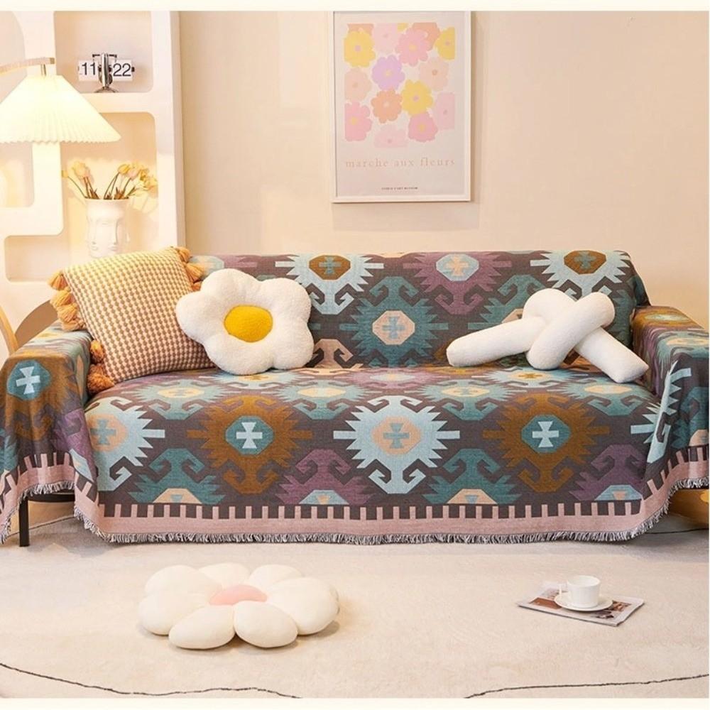 Ins Style Sofa Cover Double Use Beds Blanekets Durable All-inclusive Sofa Cover  Living Room