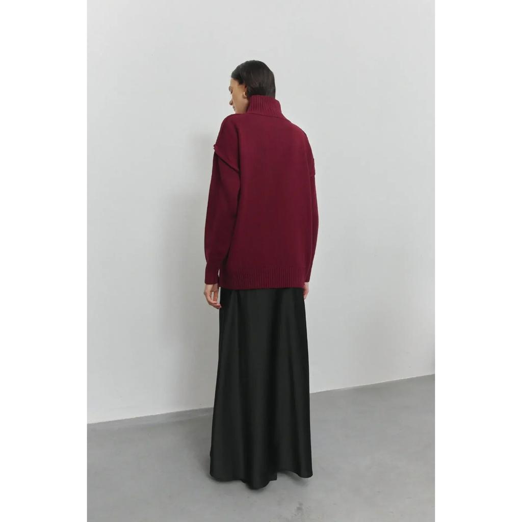 Autumn Winter Women's Solid Color Knitted Turtleneck Sweater Female Warm FashionThick Loose Casual Pullovers