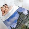 Inveraray Castle, Argyll, Scotland Throw Blanket Quilt Soft Plush Plaid Luxury Designer Flannel Blankets