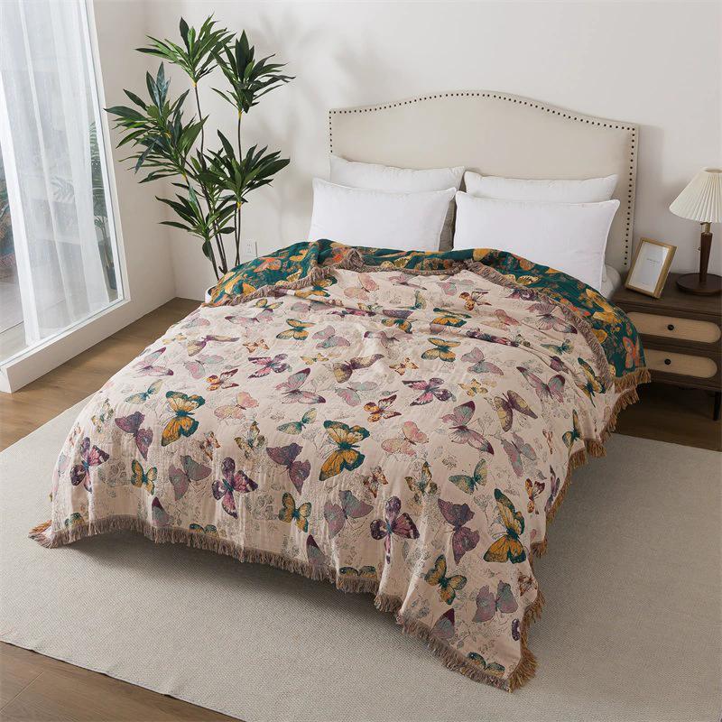 Soft Bohemia Cotton Blanket And Bedspread Home Aesthetic Sofa Towel Nap Throw Blanket Bed Cover Summer Cool Bed Sheet