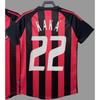 Retro jersey football jersey classic nostalgic replica Thai jersey Kaka game training jersey short-sleeved sportswear