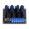 Solid State Relay Module 4 Channel High Level Trigger SSR DC Control AC with Fuse 3‑24V HY‑M283