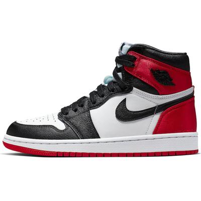 Air 1 Retro High 'Satin Black Toe' Damskie Jordan CD0461-016