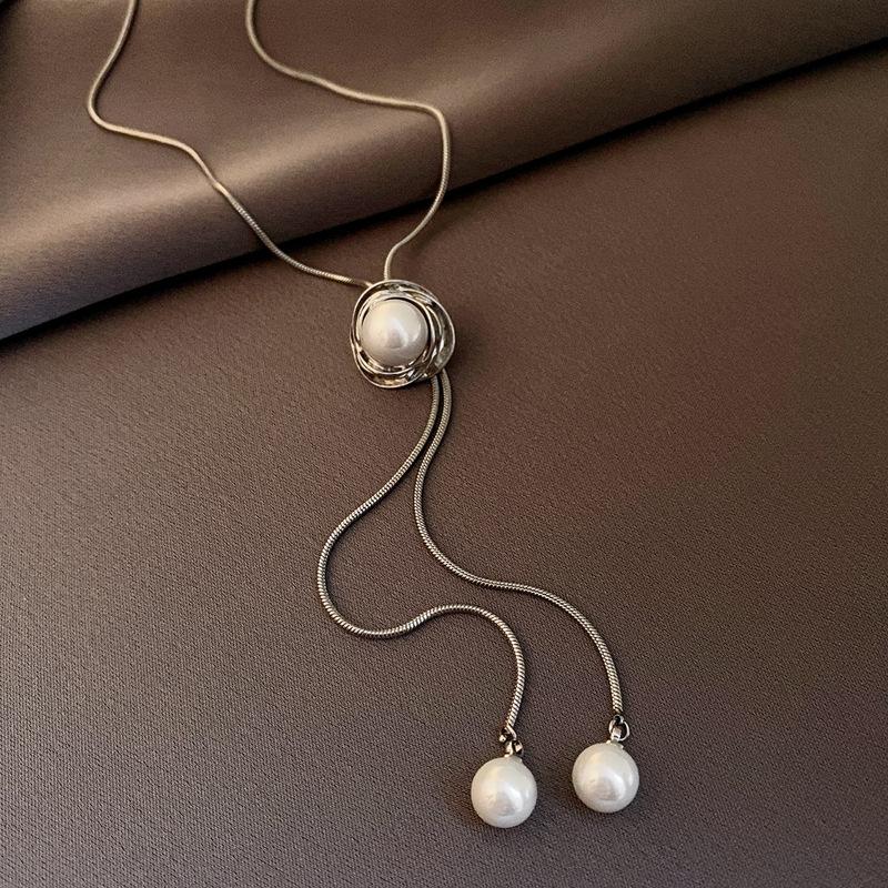 New Chinese Ethnic Style Jade Butterfly Safety Lock Necklace Temperament Collarbone Chain Personalized Design Item Decoration Wholesale