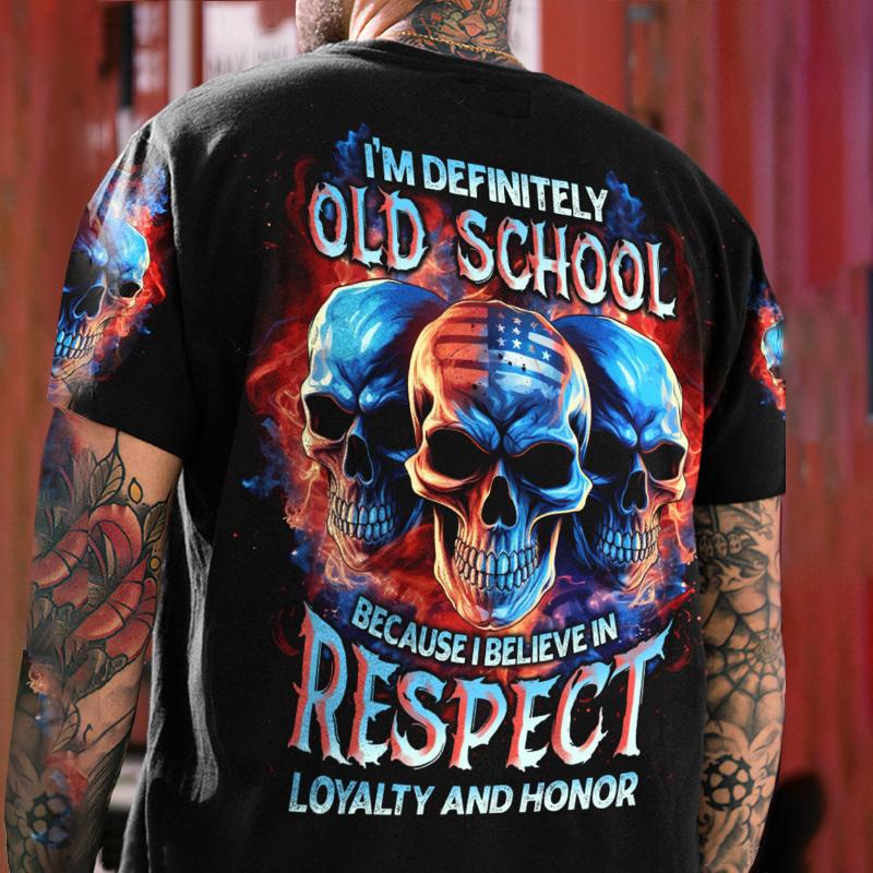 Vintage T-shirts For Men Shirts Short Sleeve Tops Skull Graphic Clothing O Neck Oversized Streetwear 5xl Summer Men's Shirt Tees