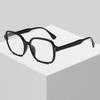 Square Anti-Blue Glasses, Large Frame Men'S And Women'S Glasses Frames Can Be Equipped With Myopia Flat Glasses