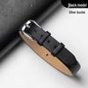 Eight Treasures Gold Compass Bracelet: Women's Genuine Leather & Silk Jewelry Watch Strap with Rain Silk Texture.