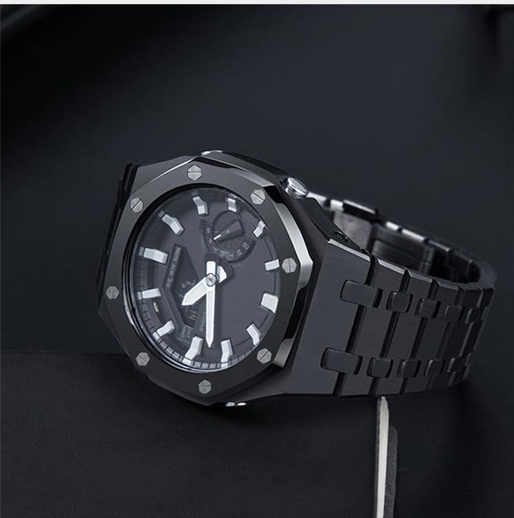 GA2100 4th Generation Watch Bezel Band Checker Watch Replacement Compatible with Casio AP Style Watch Accessory [Sakura Passed] G-Shock