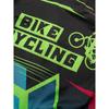 Men'S Cycling Jersey - High-Elasticity Knit Fabric with Reflective Back Design, Breathable Moisture-Wicking Fabric for Road & Mountain Biking,