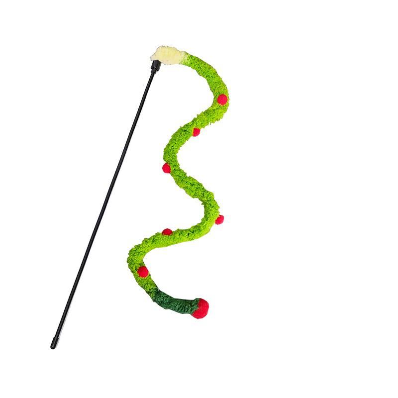 Cat Toy Dog Tail Grass Extra-long Cat Toy Stick Feather Stick Steel Wire Cat Toy Feather Cat Toy Stick Flexible