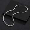 Hot Selling Zircon Tennis Chain Single Row Claw Chain Bracelet Necklace Personalized Street Hip-hop Cuban Men's and Women's Necklace