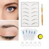 Eyebrow Tattoo Kits Manual Pen Practice Skin Pigment Needle Blades Ring Cup Tattoo Set 4#