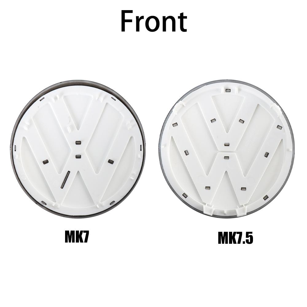 1 set ABS Replacement Style Front Grill Badge & Rear Trunk lid Emblem For VW Golf MK7 2014-2017 Golf MK7.5 2018-2020 Without CC QV6