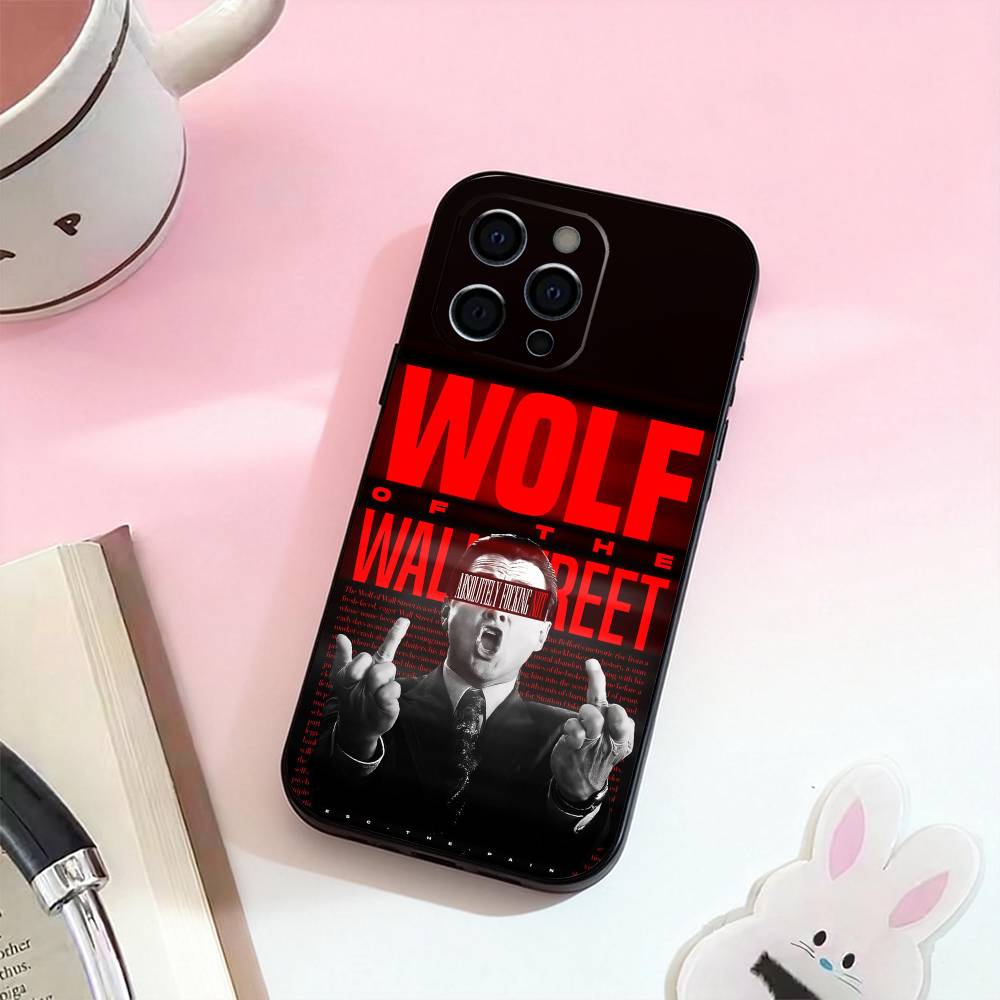 Film The Wolf of Wall Street-S Handyhülle Für iPhone 17,16,15,14,13,12,11 Plus,Pro Max,Weiche Silikon Schwarz Hülle