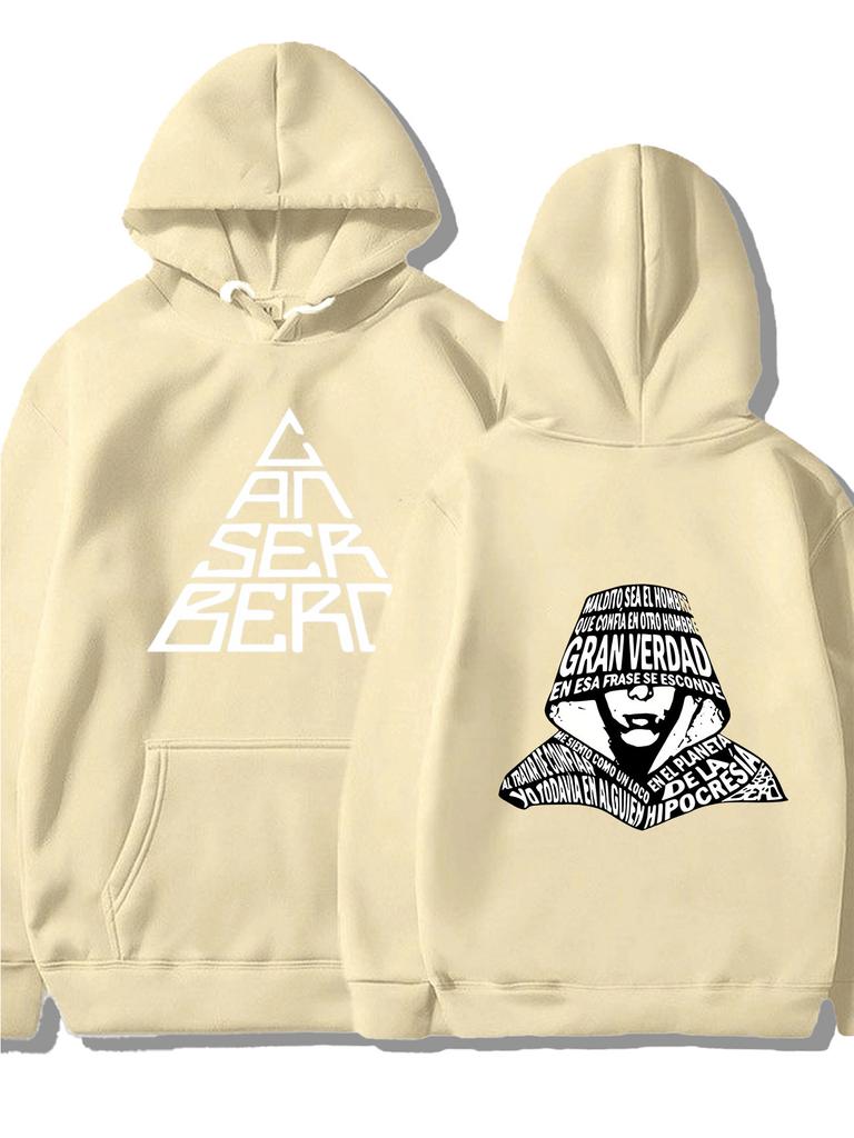 1. Men's Casual Hoodie Long Sleeve Pullover Hooded Sweatshirt with Graphic Print, Streetwear Loose Fit Hoodies for Daily Wear