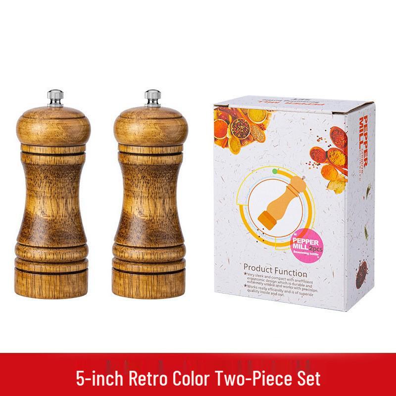 Manual Solid Wood Pepper Grinder with Ceramic Core