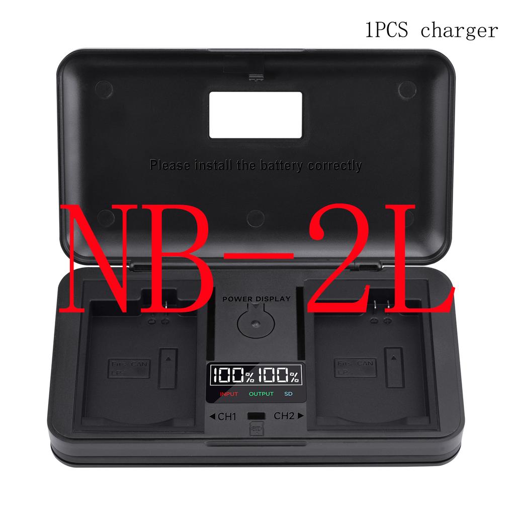 LCD Smart Charger Case Multi-function Battery Storage Box for Canon LP-E5 E6 E8 E10 E12 E17 NB-2L 7L 10L BP-511 Camera Battery