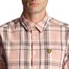Lyle & Scott Men's Checked Linen Short-Sleeved Shirt